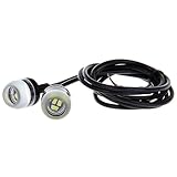 ECCPP 18mm Eagle Eye LED Car Fog DRL Daytime Running Light Clear Lights Color Fits For Acura MDX For Acura RDX For Q5 For Q7 For X3 For X5 For X6 For Cadillac CTS
