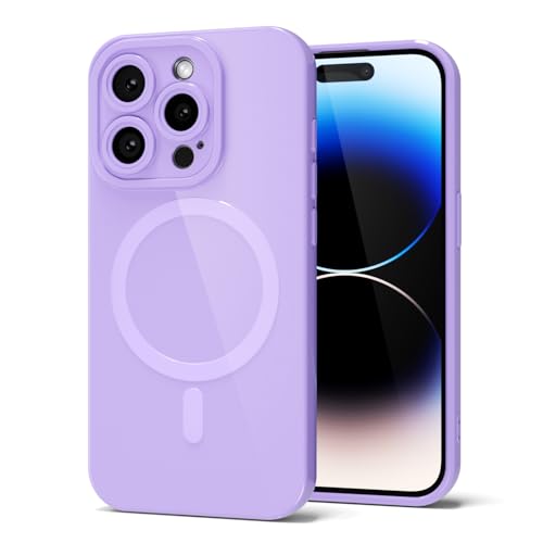 Coque silicone iPhone 14 Pro Svanove compatible Magsafe et protection de la caméra arrière