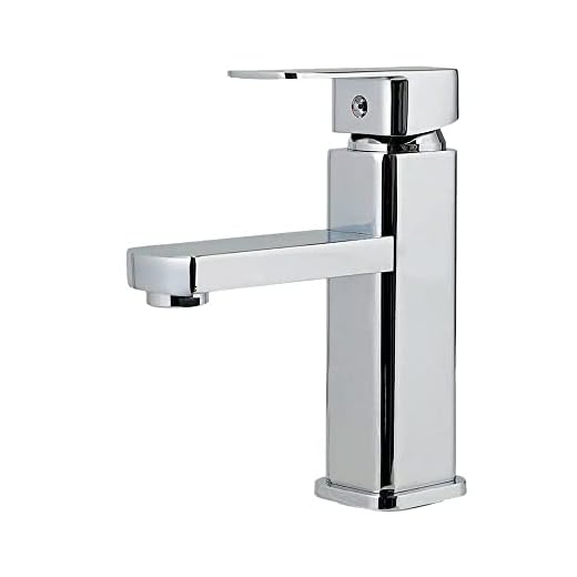 Pingoo.Casa, Torneira para Banheiro, Misturador Monocomando, Baixa Madeira, Prata