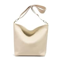 ALWY Bolsa Feminina Transversal Couro Elegante Estilosa (Off White)