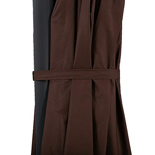 Outsunny 11Ft Cantilever Patio Umbrella With Base, Double Top Hanging Aluminum Offset Umbrella With 360° Rotation, Easy Tilt, 8 Ribs, Crank, Cross Base For Backyard, Poolside, Lawn, Garden, Brown #TOP7