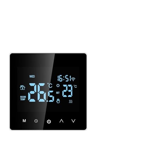 YQVEOT Termostato Inteligente Smart Home WiFi Calentamiento Termostato Calefacción Agua/Caldera de Gas Controlador de Temperatura de Temperatura eléctrica Inalámbrica(WiFi Electric)