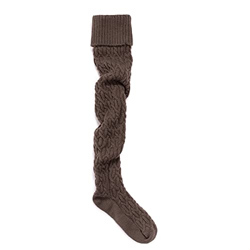 MUK LUKS Women's Chunky Cable Over The Knee Socks3