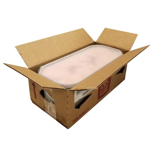 Image of G.S. Gelato Gelato Tub 5 Liter, Pack of 1 (Plant Based Oatmilk Strawberry Almond Crisp)