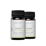 sovita Lutein Kapseln für Augengesundheit mit Beta-Carotin & Pflanzenextrakten | Tagetes & Heidelbeer-Extrakt für Sehkraft & Zellfunktion | Nahrungsergänzung | 180 Kapseln