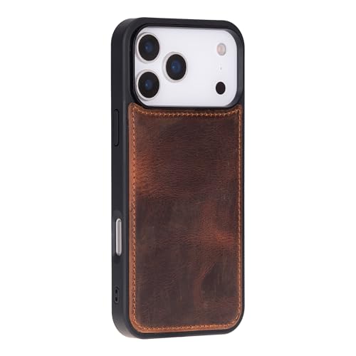 Étui en cuir véritable pour iPhone 17 Pro Max protégeant l'écran - 7