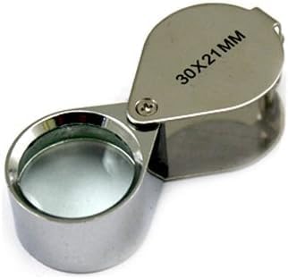 30X Jewelers Loupe Magnifier 4 Pcs Foldable Pocket Magnifying Glass image 4