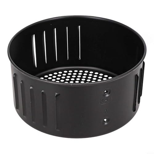 Filteilect Cesta para freidora de aire, bandeja de hierro fundido de 2,6 L/3,5 L sin revestimiento, accesorio para todas las freidoras de aire, apta para lavavajillas, color negro (2,6 L)