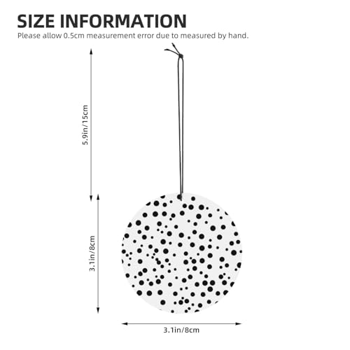 Hojas perfumadas para auto Black And White Polka Dot miniatura 4