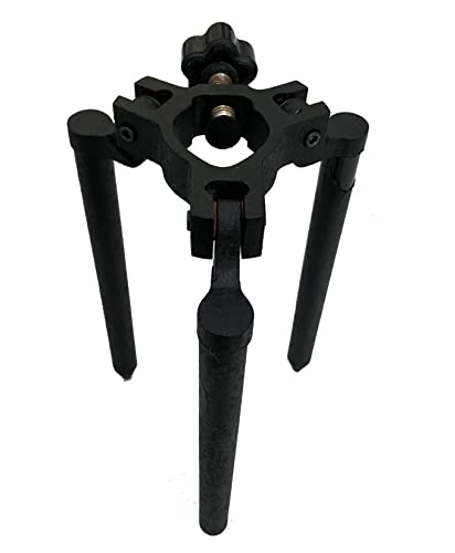 Mini trípode de prisma, aluminio de 10 pulgadas piernas Mini trípode bípode acepta poste de encuesta de poste de prisma o barra de prisma y prisma