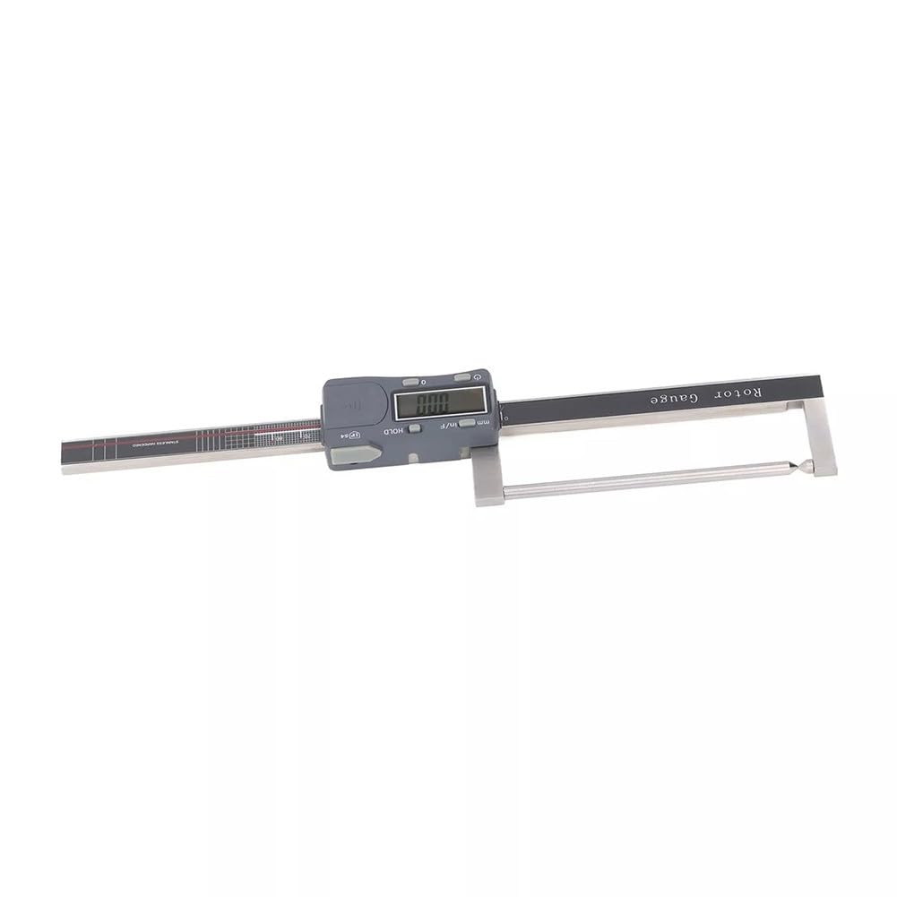 Medidor digital de rotor de freno de 0 a 80 mm con pantalla electrónica, calibrador Vernier de acero inoxidable para medir el desgaste de las pastillas de freno y el disco, IP54 impermeable