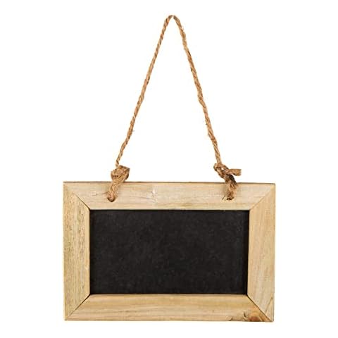 Pizarra pequeña de tiza negra y marrón para colgar Cover