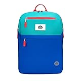 uninni 16' Kid's Backpack for Girls and Boys Age 6+ with Padded, and Adjustable Shoulder Straps. Fits for Height 3'9' Above Kids (Blue/Green)