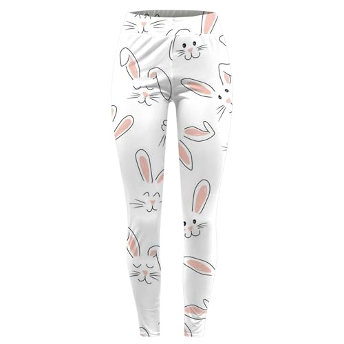 Easter Day Graphic Leggings High Waisted Yoga Pants for Women Ladies Workout Running Sports Tummy Control Stretch Trousers4