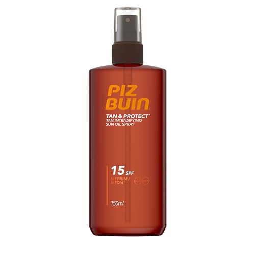 Piz Buin Tan & Protect Tan Intensifying Sun Oil Spray Bräunungsintensivierendes Öl Spray Wasserfest Sonnenschutz LSF 15 150 ml
