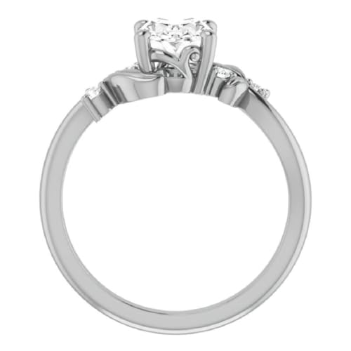 1CT-3CT Oval Cut Anniversary Ring Solitaire Moissanite Bridal Ring for Women Promise Gifts for Her 925 Silver/10K/14K/18K Gold4