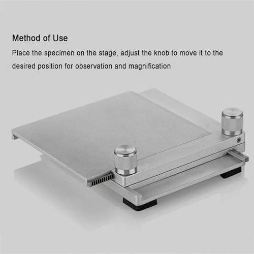 Table d'échantillon XY pour microscope et support élévateur de plateforme micrométrique - 3