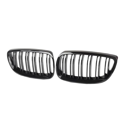 Rejilla delantera para Serie 3 E92 E93 Coupe LCI 2010-2013, par de parrillas negro brillante