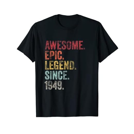Vintage 1949 73 cumpleaños impresionante leyenda épica desde 1949 Camiseta