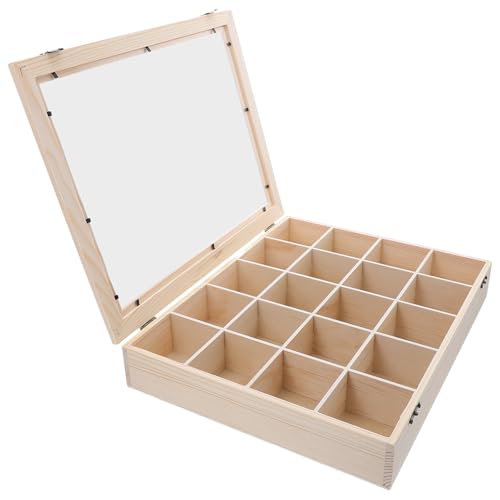 Caja organizadora de minerales para proteger colecciones contra polvo y daños