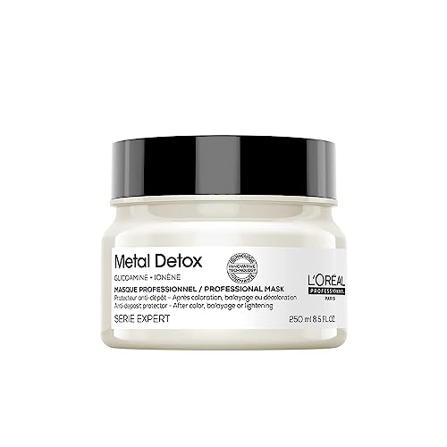 L'oreal Professionnel Metal Detox Hair Mask | Deep Conditioner & Treatment | Prolongs Color, Prevents Damage & Adds Softness | For Dry, Damaged & All Hair Types | Sulfate-Free | 8.5 Fl. Oz. #TOP13