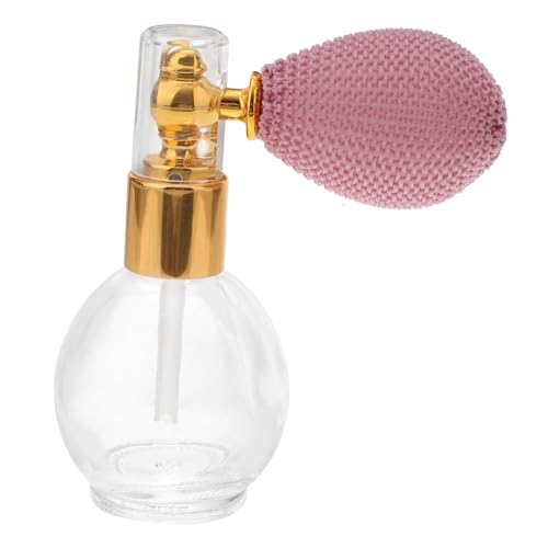 FOMIYES Frasco de Vidrio Vacío Recargable con Atomizador Polvo y Perfumes y Transparente y Ligero