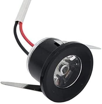 Luz de pantalla acentuada con luz empotrada LED de 85-265 V debajo del accesorio de iluminación Caninet, transformador, luces de techo de aluminio negro para escaparate de sala de exposición de oficin