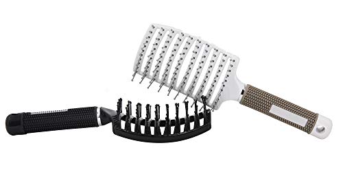Eyxformula HN471409 2 Pc Curved Vented Hair Brushes For Women, Eyxformula Anti Frizz Hair Detangling Brush thumb #5