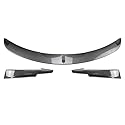 Auto -Frontspoiler, kompatibel mit BMW 1 Series F20 F21 2015-2019 LCI 116i 118i 120i M135 M140i M-Pack-Stil, vordere Stoßfängerlippe,A-Carbon Fiber Look