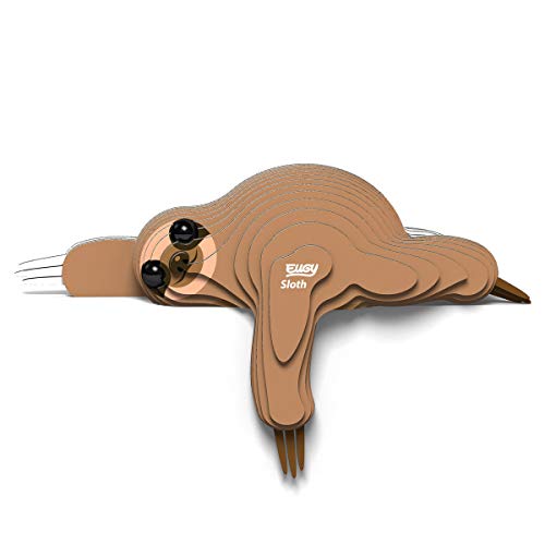 Eugy Sloth 3D Puzzle, 23 Piece Eco-Friendly Educational Learning Puzzles For Kids 6+ #TOP2