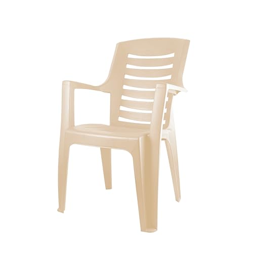 Image of Cello Ultra Chair Set of 1, Matte Beige | Unbreakable, Durable & Strong |Blended PP Material, Easy to Clean |Plastic Chair for Living Room, Home & Office | 3 Years Warranty - Manufacturing Defects