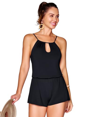 Listado de Trajes de Baño Ilusion los preferidos por los clientes. 50 Ilusion 75047 Traje de baño de una Sola Pieza para Mujer, Neg