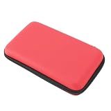Pssopp Konsola Gier Przewożąca Obudowa Ręczna Gra Gier Torba Magazynowa dla Nowych 3DS XL Super Edition Nowe 2DS XL z zewnętrzną zewnętrzną Eva Middle Layer 8 Pieczelki Karty Gry (czerwony)