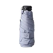 RUMBRELLA Mini Umbrella, Teflon Purse Umbrella with 99% UV Protection, Grey (Gray) – AR5001A25-US