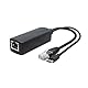 ANVISION 5V Gigabit PoE Splitter, USB Typ C, 48V auf 5V 2.4A Adapter, IEEE 802.3af konform