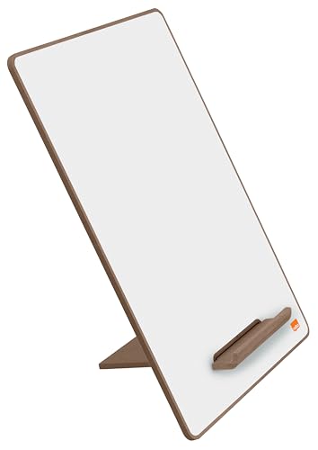 Nobo Mini-Whiteboard A4, Set mit 4 doppelseitigen kleinen Whiteboard-Tafeln, ideal für Schule, zu Hause und im Büro, als Notizboard, für Coaching & Training, 1915710