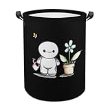 ランドリーバスケット ベイマックス 洗濯かご バスケット 収納ボックス 洗濯物入れ 収納袋 折り畳み 丸型 大容量 撥水