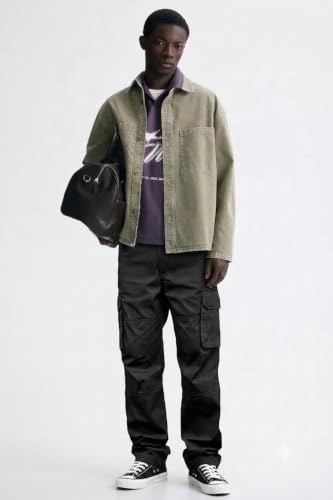 Image of Lymio Cargo for Men | Cotton Cargo Pant | Drawstring Waist Pant (Available Also Plus Size) (46-49)