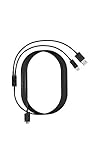 cable usb imprimante 6m Two-in-one cable - One end with DP port and the other one with DP1.4b and USB2.0/3.0 ports.