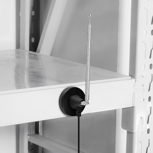 Bingfu DAB+ UKW Radioantenne Digitale Teleskopantenne für den Innenbereich mit Magnetfuß 3 m Verlängerungskabel für 75 Ohm DAB FM Radio Tuner Stereo Empfänger AV-HiFi-Empfänger