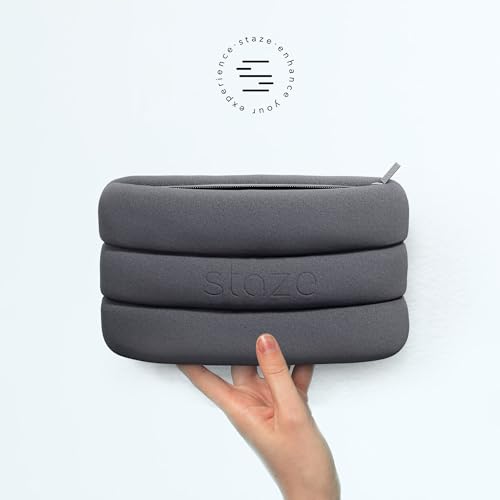 Staze Bag - Waterproof, Neoprene Pouch, Zipper Closure Stylish Pouch for Travel & Storage (Slate, 10.5” x 7”)3