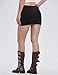 LOMON Black Mini Skirts for Women Built in Shorts Y2k Bodycon Skorts Sexy Club Date Night Holiday Outfits Micro Pencil Skirt Trendy Streetwear (Black, XS)