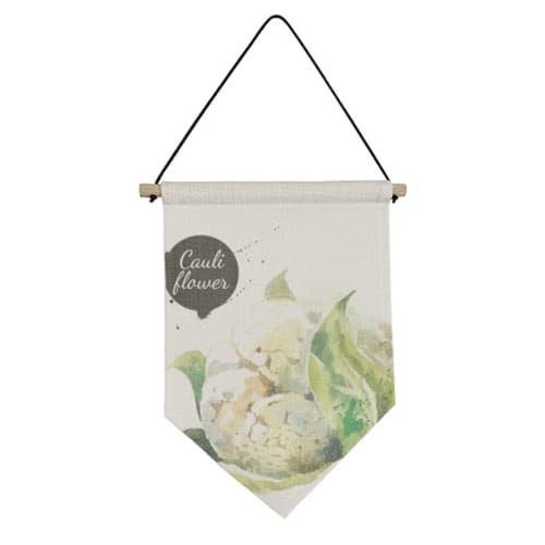 Bannière toile chou-fleur pour habiller un mur vide de cuisine sans percer de gros trous