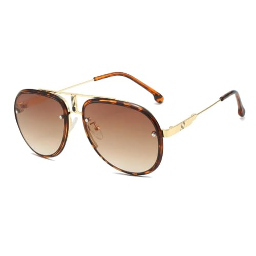Lunettes de soleil double pont tendance : confort visuel et haute protection UV pour l'extérieur
