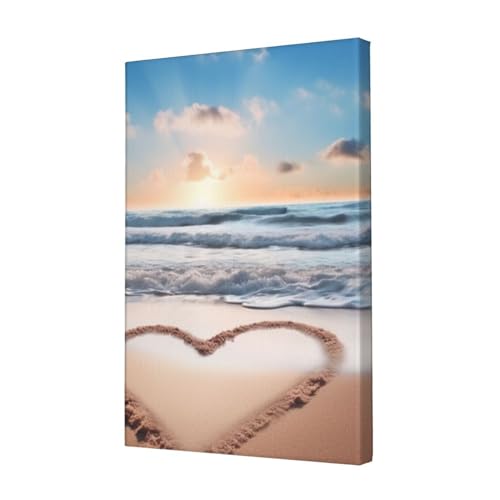 Toile murale plage romantique le cadeau idéal pour crémaillère et amateurs de déco marine