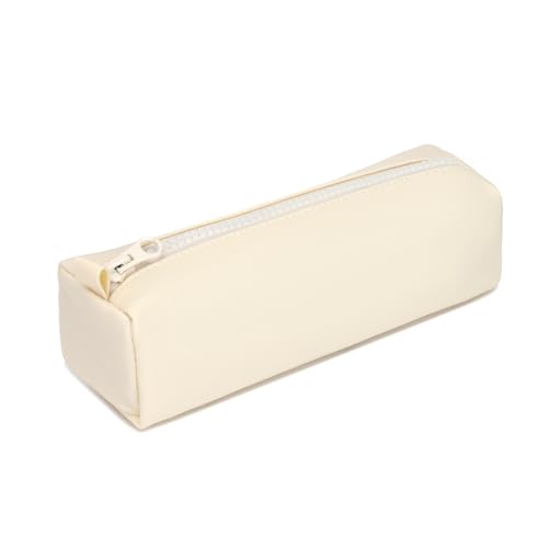 Image of Pencil Case Lightweight and Durable Ideal Pencil Pouch for School and Office Supplies (Cream,Oxford)