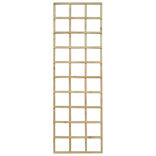 Wooden Trellis Panel 1800 x 600mm Smooth Planed Timber Garden Trellis for Climbing Plants & Wall Support