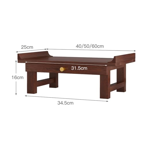 Table de puja polyvalente avec étagère de rangement pour petit salon - 3