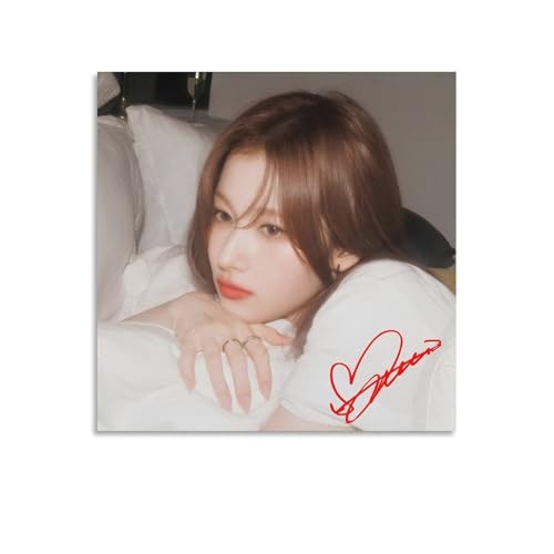 SANA �T�iTWICE �g�D���C�XSummer Nights Behind ���M�T�C�� �ؗ��h���}�ʐ^ �A�[�g�|�X�^�[ (12) �v�����g �������� �E�H�[���A�[�g �x�b�h���[�� �ŉ� �C���e���A12x12inch(30x30cm)