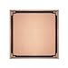 Shower Drain, Brass Deodorizer with Removable Strainer, Invisible Square Design, Large Flow Shower Waste Drain with Stainless Steel Deodorant Core